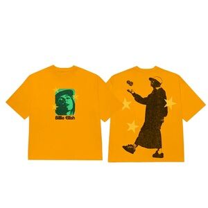 BILLIE EILISH DICE YELLOW T SHIRT